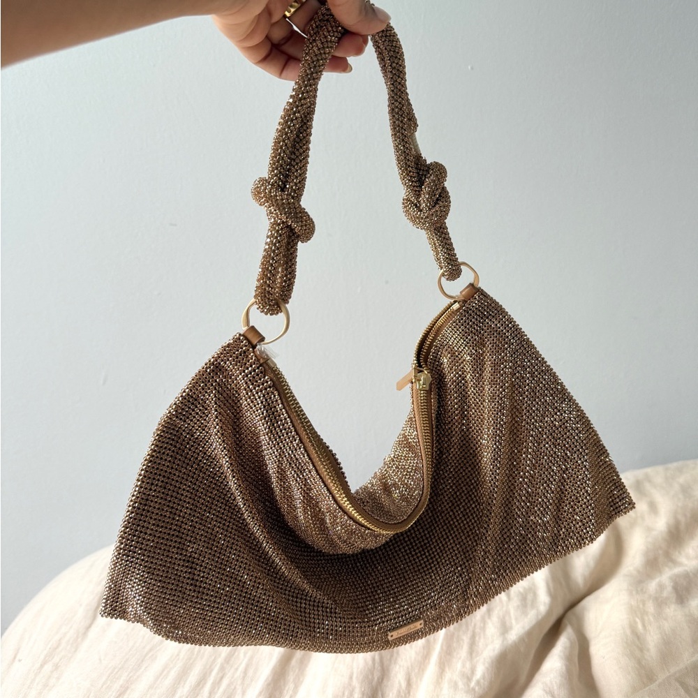 Cult Gaia Hera Nano Shoulder Bag, champagne